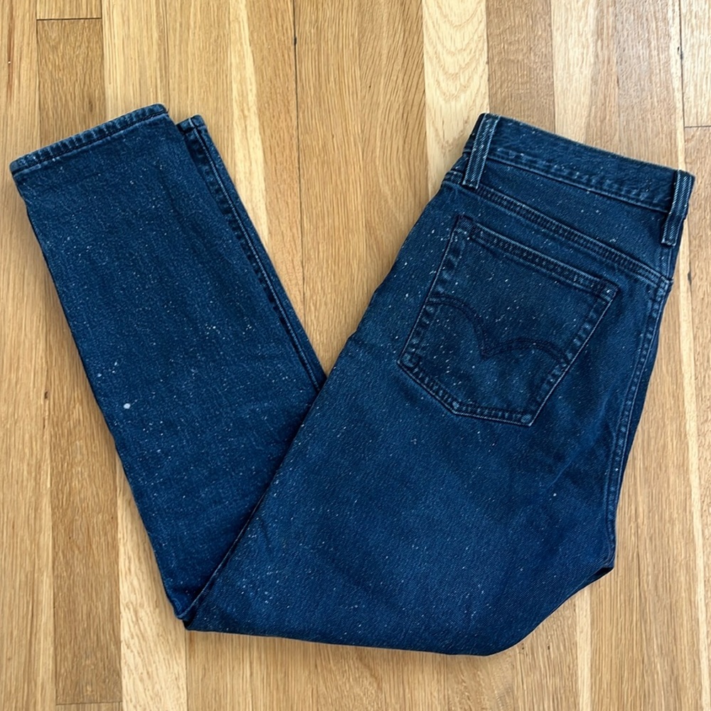Levi’s Wedgie Fit Intergalactic Acid Dark Wash Sz 28